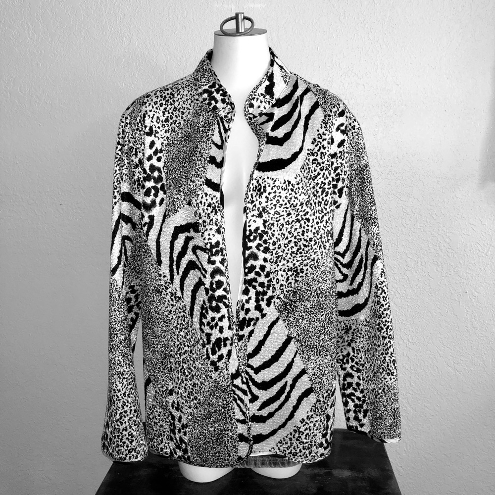 Izaro animal print jacket